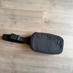 Black Crossbody/Fanny pack with RFID Blocking pocket